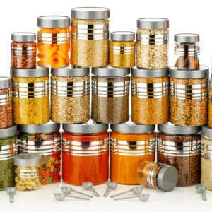 24 pcs plastic grocery container - 1200ml, 650ml, 350ml, 250ml.